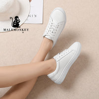 Original Casual Women Flats White Sport Shoes 2022 Summer Outdoor Soft Comfortable Lace up Non Slip Female Shoes Zapatos De Mujer