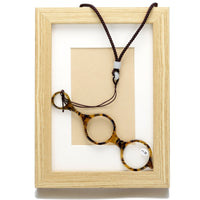 IBOODE - Original Small Round Marble Folding Reading Glasses Men Women Portable Foldable Eyeglasses for Presbyopia +1.0 1.5 2.0 2.5 3 3.5 4