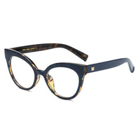 HOTONY OFFICIAL STORE - Original Woman Optical Eyeglasses Metal Legs and Acetate Rim Spectacles for Women Prescription Eyewear Glasses Frame Cat-Eye Style