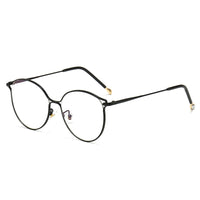 YOOSKE Fashion Cat Eye Glasses Frames Women Trending Myopia Frame Transparent Optical Spectacles Rose Gold Fake Eyeglasses