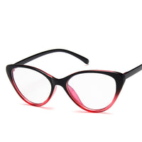 Original Trendy Spectacle Frame Anti Blue Light Glasses Cat Eye Women Brand Designer Eyewear Optical Myopia Nerd Black Purple Eyeglasses