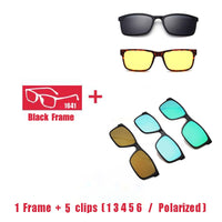 Original Eyeglasses Brand designer Polarized Magnet Clip glasses frame men women Myopia Prescription Glasses Optical sunglasses Eyewear