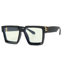 ICGUAA STORE - Original Shield Square Sunglasses Mens 2022 Luxury Designer Sun Glasses Female Brand Designe Gradient Color Eyeglasses Oculos UV400