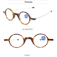 Original Round лупа Fashion Foldable Reading Glasses For Women Protable Smart Glasses With Case Frame Eyeglasses Men gafas de lectura