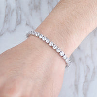 Original GUCY 3MM-5MM Bracelets Women 925 Sterling Silver Jewelry Moissanite Diamond Wedding Party Bracelet Drop Shipping