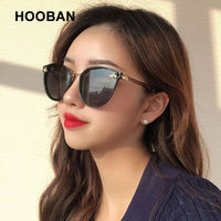 HOOBAN - Original 2021 Luxury Cat Eye Sunglasses Women Men Brand Designer Bee Lady Sun Glasses Fashion Shades Eyeglasses UV400