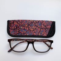 HONEY JOE - Original Vintage Reading Glasses for Women Men with Matching Pouch Spring Hinge Pocket Presbyopic Eyeglasses Frame Prescription +1.0~+4.0