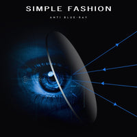 Original Seemfly 2020 Anti Blue Light Glasses Frame Women Men Rimless Fashion Luxury Square Clear Lens Eyeglasses Plain Mirror Eyewear