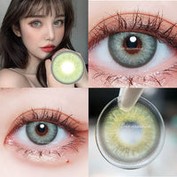 UYAAI - Original 2Pcs/Pair Taylor DNA Colored Contact Lenses Colorful Beauty Cosmetic Contacts Natural Color Lens Eye Contact Blue Lenses