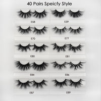 30 pairs/pack Visofree Lashes 3D Mink Eyelashes Full Strip Lashes Handmade Premium Mink Hair Multi-use False Eyelashes Makeup