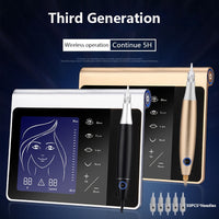 NEW Touch Screen Permanent Makeup Machine Kit for Eyebrow Lip Eyeliner Machine With 50pcs Cartridge Neeldes Rechargeable Battery