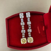 Original OEVAS Full Zircon Wedding Bride Jewelry Set Top Quality 925 Sterling Silver Sparking Drop Earrings Pendant Necklace Wholesale