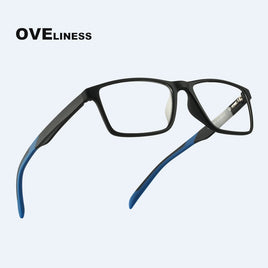 OVELINESS - Original TR90 glasses frame men myopia Prescription computer spectacle frames women Ultra light square eyeglasses frames for men eyewear