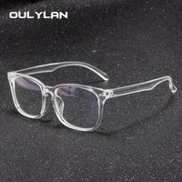 OULYLAN - Original Transparent Eyeglasses Women Men Anti Blue Light Glasses Frames Female Male Computer Eyewear Clear Optical Myopia Frame