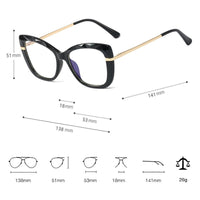 EMOSNIA - Original 2020 Fashion Cat Eye Glasses Frame Anti Blue Light Computer Goggles TR90 Eyegl  asses  Women Men Flat Transparent Eyeware UV400