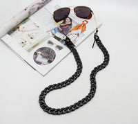 Original Fashion Acrylic Sunglasses Chain Women Reading Glasses Hanging Neck Chain Largands Straps Resin Glasses Chain Eyeglasses Strap