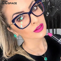 Original 45173 Lentes De Mujer Ladies Cat Eye Glasses Frames Square Women Optical Eyeglasses Fashion Eyewear Lentes Opticos Para Mujer