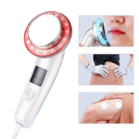 6 In 1 EMS Body Slimming Massager RF Ultrasonic Cavitation Anti Cellulite Massage Fat Burner Weight Loss Face Skin Care Tool