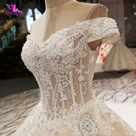 Original AIJINGYU Sexy Wedding Dresses Short Gown Bridal Lace Organza Cheap Off White Second Marriage Gowns Designer Wedding Dress DIGITAL OFFICE ELECTRONIC