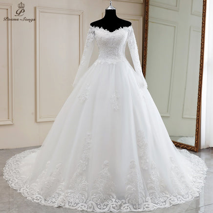 Original Poems songs New Sexy luxury Elegant long sleeves wedding dress boho marriage dress robe de mariee vestidos de novia wedding gown DIGITAL OFFICE ELECTRONIC