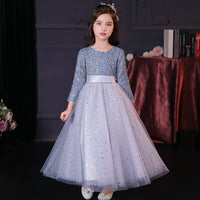 Original Princess Star Tulle Scoop Flower Girl Dress Bow Children First Communion Dress Ball Gown Wedding Party Dress Runway Show Pageant DIGITAL OFFICE ELECTRONIC