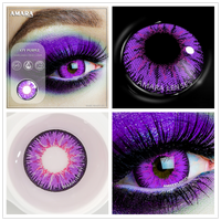 AMARA LENSES - Original 2pcsCosplay Anime Eyes Lenses for Eyes AYY Series Makeup Sharingan Beauty Contact Lenses Eye Cosmetic Color Lens Eyes