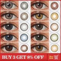 Original Natural Color Lens Eyes 1 Pair Color Contact Lenses for Eyes Blue Brown Lens Beauty Pupilentes Yearly Cosmetic Gray Contact Lens