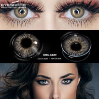 Original Contact Lenses Color Contact Lenses for Eyes 2pcs Natural Blue Colored Contacts Lens Yearly Beauty Green Cosmetic Contact Lens
