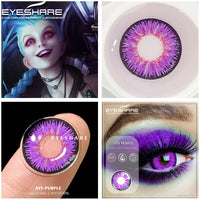 EYESHARE - Original Color Contact Lenses For Eyes 2pcs Anime Cosplay Colored Lenses Blue Purple Halloween Lenses Contact Lens Beauty Makeup