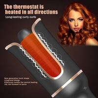 Automatic Hair Curler Rotating Ceramic Curling Iron Tongs Corrugation Curling Wand Hair Waver Styler Tools Auto Hair Crimper