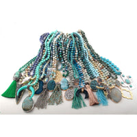 Original Wholesale Fashion 20pc Mix Color Blue Green Necklace Handmade Women Jewelry