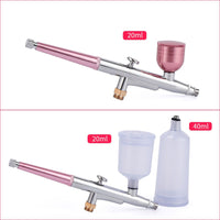 Protable Single Action 0.4mm Nozzle Airbrush Kit Compressor Air Brush Paint Spray Gun For Nail Art Desgin Tattoo Cake Air-brush