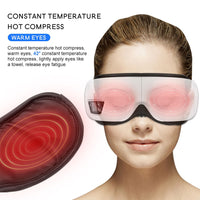 Eye Massager 6D Smart Airbag Vibration Eye Care Instrument Hot Compress Bluetooth Eye Massage Glasses Fatigue Pouch &amp; Wrinkle