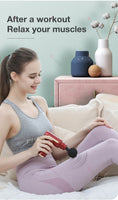 SANLEPUS Portable Massage Gun LCD Electric Percussion Pistol Massager For Body Neck Back Deep Tissue Muscle Relaxation Fitness