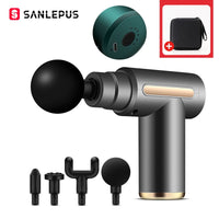 SANLEPUS Portable Massage Gun LCD Electric Percussion Pistol Massager For Body Neck Back Deep Tissue Muscle Relaxation Fitness