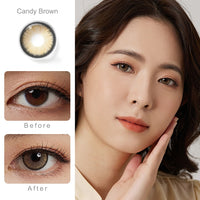 Original Magister Color Contact Lenses for Eyes 1 Pair Natural Brown Lenses Beauty Pupils Blue Lenses Gray Eye Contact Yearly Color Lens
