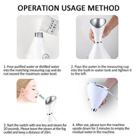 Nano Ionic Facial Steamer Facial Deep Cleaning Hot Steamer Cleaner Face Sprayer Machine Beauty Face Steaming Device Facial Steam