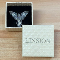 Original LINSION Jewellery 925 Sterling Silver Charms Little Angels Pendant TA281 JP Good Details Jewellery