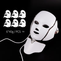 LED Facial Mask Therapy 7 Colors Face Mask Machine Photon Therapy Light Skin Care Wrinkle Acne Removal Anti Againg LED Mask