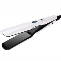 מקצועי שיער מחליק רב מהירות התאמת PTC מהיר חימום שטוח ברזל עם רחב צלחת LED מסך סטיילינג כלים