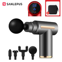 SANLEPUS Portable Massage Gun LCD Electric Percussion Pistol Massager For Body Neck Back Deep Tissue Muscle Relaxation Fitness