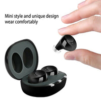 Original 1 Pair USB Rechargeable Mini ITE Invisible Hearing Aids Assistant Sound Amplifier Enhance Adjustable Tone For Deaf Elderly