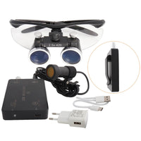 Dental Loupes Dental Magnifier Medical Loupes Binocular 2.5 3.5x420 Headlight Headlamp 3W 5W Filter Wired Wireless USB Belt Clip