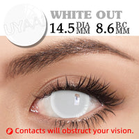 UYAAI 2Pcs/Pair Cosplay Contact Lenses Multicolored Contact Lenses Anime Accessories Anime Lenses Halloween Makeup Eye Contact