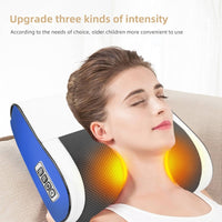 Infrared Heating Electric Massage Pillow Neck Shoulder Back Head Body Musle Multi Relaxation Massager Shiatsu Relief Pain Device