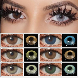 BIO-ESSENCE - Original 1 Pair Color Contact Lenses Natural Eye Contact Lenses For Eye Blue Lenses Pupils Beauty Color Lens Eyes Eye Contacts Cosmetics