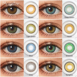 Original Magister Contact Lenses Color Contact Lenses for Eye Iris Brown Colored Contact Lens for Eyes Beauty 2pcs Yearly Color Lens Eyes