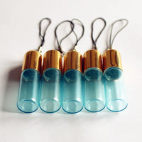 50pcs/lot Colorful 3ml 5ml 10ml Glass Perfume Roll on Bottles with Stainless Steel Ball and Key Chain Roller Vials