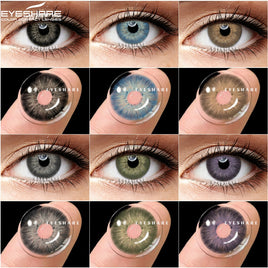 EYESHARE - Original 1Pair Contact Lenses for VIP Natural Blue Brown Colored Contact Lens for Eyes Beauty Cosmetic Contacts Eyes Makeup 14mm