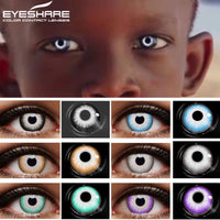 EYESHARE - Original 1pair Color Contact Lenses New Cosplay Color Contact Lens Eye Blue Color Lens Yearly Use Beauty Makeup for Eyes